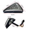 Motorcycle LED Turn Signal Indicators Triangle Flush Mount Amber Blinker Light Running Light LED Moto Accessories Turn Lamp