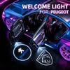 2Pcs HD Car Door Welcome Light LED Lasers Projection Lamp For 2008 208 308 508 4008 408 3008 307 207 107 607 106 406 407