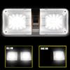 12V 8W RV LED Ceiling Double Dome Light Natural White 4500K with Switch vehicle Interior Reading Lights for Car Camper Boat
