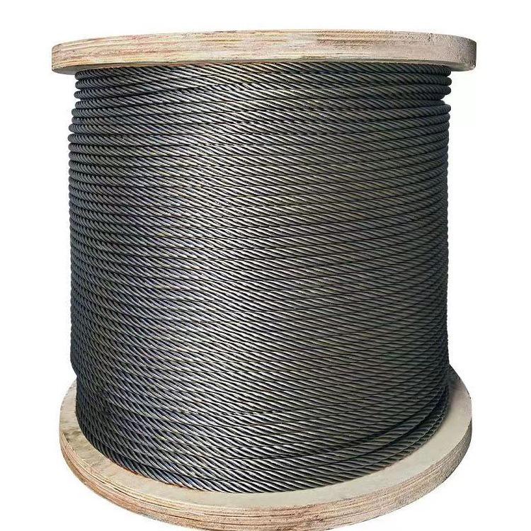 Oiled Hemp Core Steel Wire Rope, 6 Strands, 37 Wires for Lifting Hoists and Winches