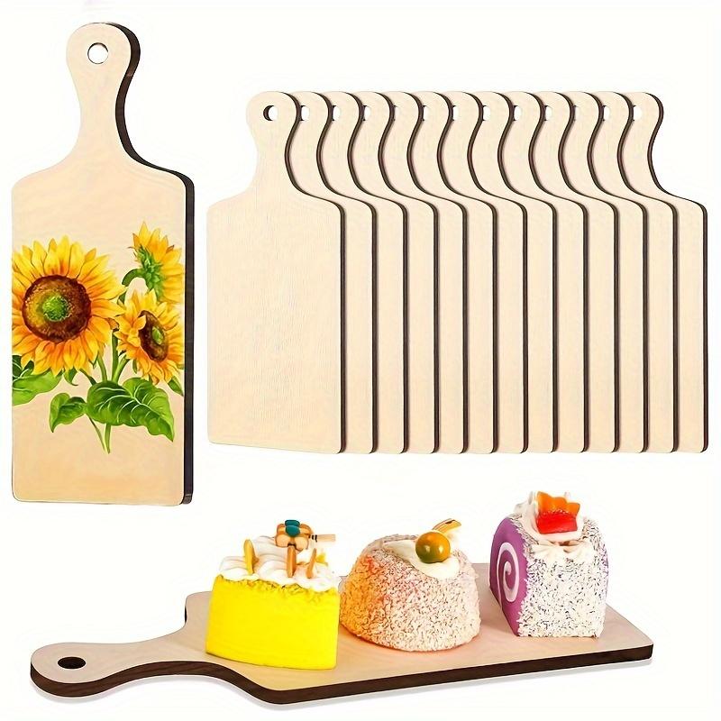 1ks Dřevěná prkénka na krájení Malování, Gravírování Ideální pro Podpis, Moření, Projekty, Vánoce, Halloween Díkůvzdání Řemesla Dárky, Přírodní Dřevo Ma