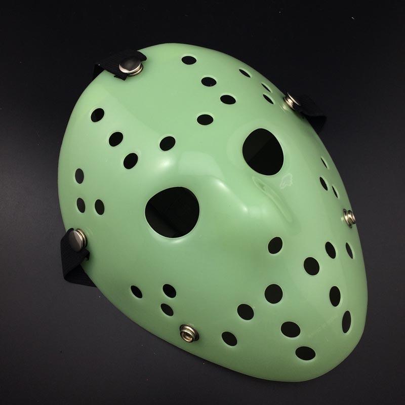 Halloween Glow Jason Mask - Horror Prank Prop & Masquerade Accessory One Size