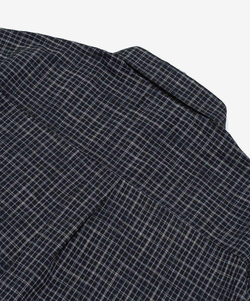 CARGOBROS Classic Mini Check Short Sleeve Shirt (Black)