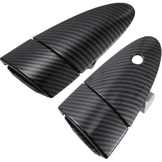 

ACROPIX Front Left Right Car Exterior Door Handle Carbon Fiber Pattern Fit for Honda CRZ CR-Z 2011-2015 No.72181SZT003ZE/72141SZTG01ZE - Pack of 2