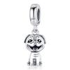 Zirconia Color Sterling Cane Animaletto Cane Cane Bulldog Perline Adatte Braccialetto da Polso Originale Ciondolo Gioielli Fai da Te Braccialetto da Polso alla Moda