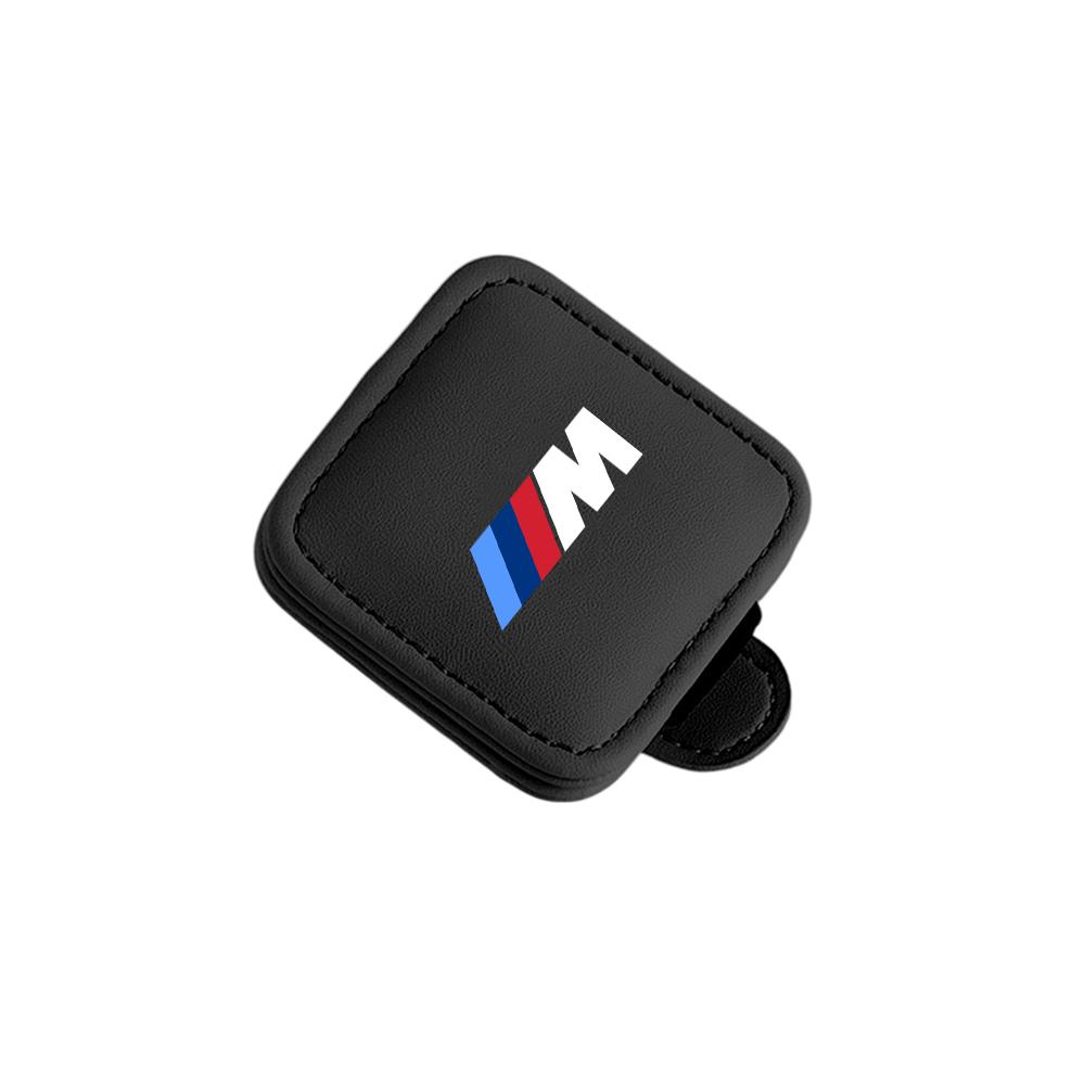 1Pcs Leather Glasses Clips Car Sun Visor Sunglasses Fixed Holder For BMW X1 X2 X3 X5 X4 X6 X7 G30 G20 G32 G11 G12 F40 F30 F20