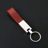1Pc Keychain Personalized Metal Leather Key Ring Car Accessories Gift