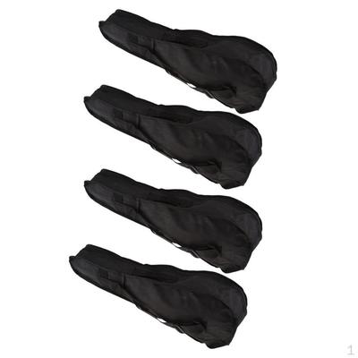 4 Stück Ukulele Gitarre Wasserdichte Tasche Hülle Gepolstert Tragen 26 Zoll Schwarz