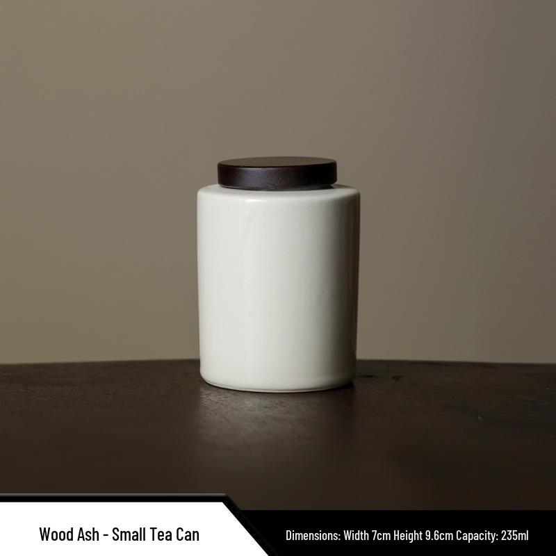 Moisture-Proof Jade White Porcelain Tea Caddy - High-Grade Sealed Ceramic Storage Jar with Custom Logo