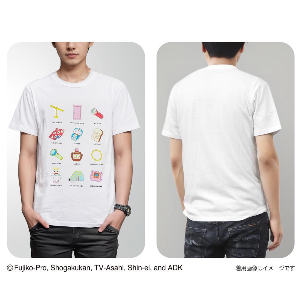 Fine Plus Doraemon Secret Gadgets Character Short Sleeve T-Shirt,