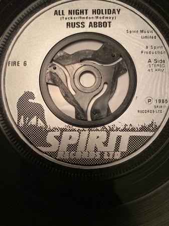 

7inch Record RUSS ABBOT - All Night Holiday FIRE6 Spirit Records 1985 UK Pop Used
