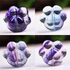 Fluorite Couleur Naturelle Patte de Chat Sculpture Cristal Pierre Reiki Guérison Traitement Pierre Précieuse Ornement Décoration Maison Bijoux DIY Collier