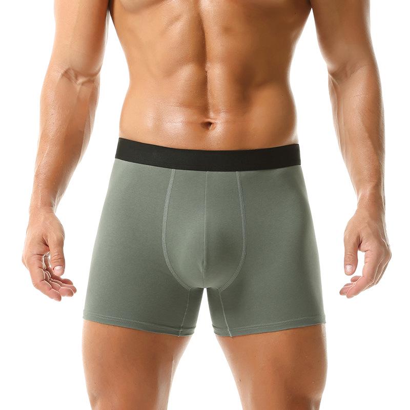 European & American Anti-Chafing Breathable Men's All-Cotton Underwear Shorts