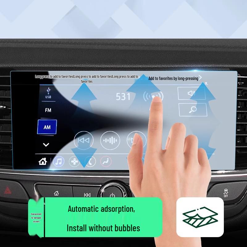 Buick Regal Center Console Navigation Screen Protector, Tempered Film for GS Instrument Panel, 2024 Interior Modification.