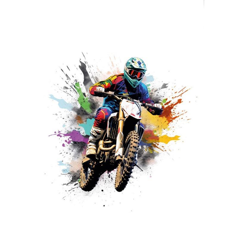 Watercolour Dirt Bike Motocross Canvas Painting Posters Prints Motorcycle Motorbike Wall Picture for Room Home Decor Cuadros