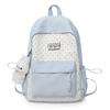 Large Capacity Backpack Color Contrast Student Schoolbag
