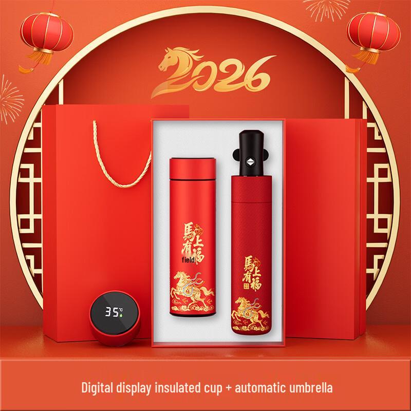 Corporate Gift Set: Smart Thermos and Umbrella
