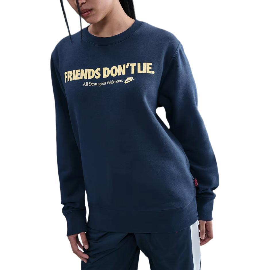 Nike x Stranger Things Fleece Crew  Navy  Men s IB5662-410 XL