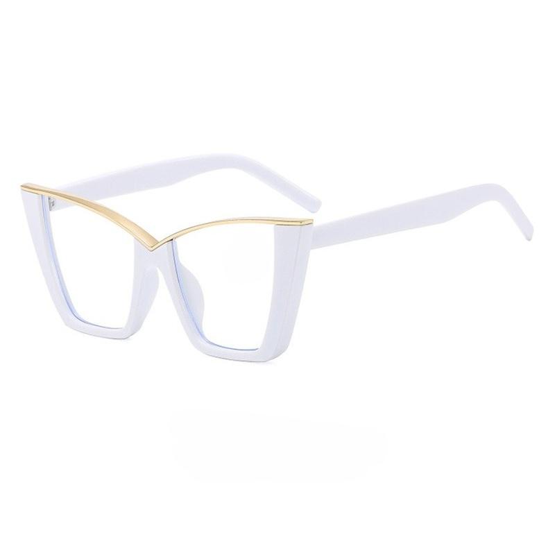 Oversized Cat Eye Presbyopia Glasses Women's Cat-eye Versatile and Personalized Eyeglasses Daily Fashion Personality 0 To +4.0