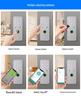 Graffiti Invisible Wireless Anti-theft Smart Lock with Remote Control for Home, Keyhole-less Design for Entrance and Sliding Doors