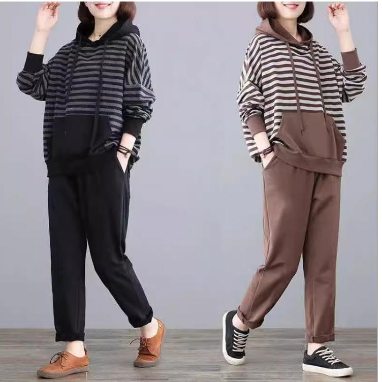 Suit Spring and Autumn Fashion Plus Size Loose and Thin Belly Covering Suit Female Trend