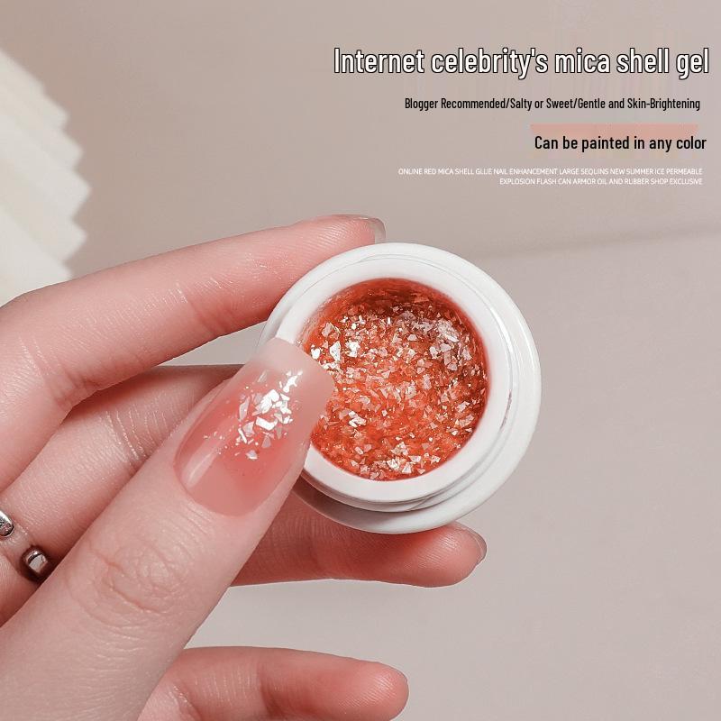 

Summer 2023 Japanese Mica Shell Glitter Gel Nail Polish - 4 Colors, Salon Special