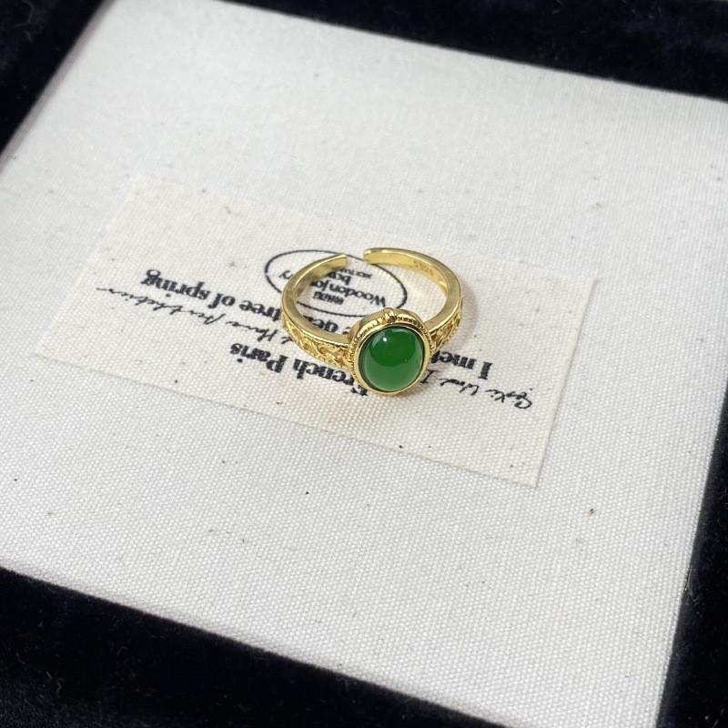 

Stylish Open Adjustable Copper Ring For Women Featuring Chic Geometric Patterns Elements And J5257