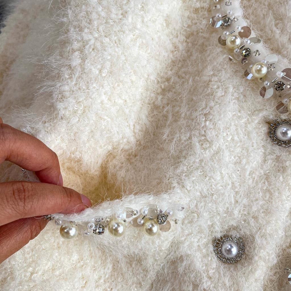 Autumn Winter Women Luxury Mink Faux Fur Full Sleeve Single Breasted Short Jacket Coat Christmas Outerwear With Pocket