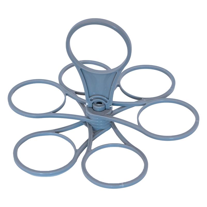 Reusable Drink Carrier Foldable 6-layers Reusable Drink Holder with Handle Outside Portable Coffee Cup Racks Bar Tool for Party