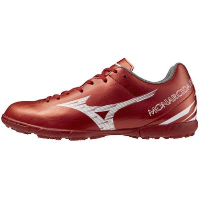 Monarcida NEO SALA CLUB TF Futsal Shoes, Wide Fit for Indoor and Grass Use, Ruby Red and White, Size 26.0 Cm, 3E