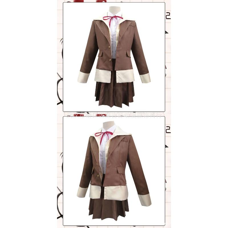 Danganronpa Despair Arc Chiaki Nanami Cosplay Kostüm, Tägliches Schuluniform Mantel Outfit für Damen