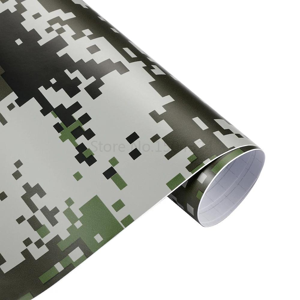 30cm*100cm Autoaufkleber Camouflage Vinyl Folie Digital Woodland Armee Militärgrün Camo Wüste Abziehbild Auto Motorrad Dekor