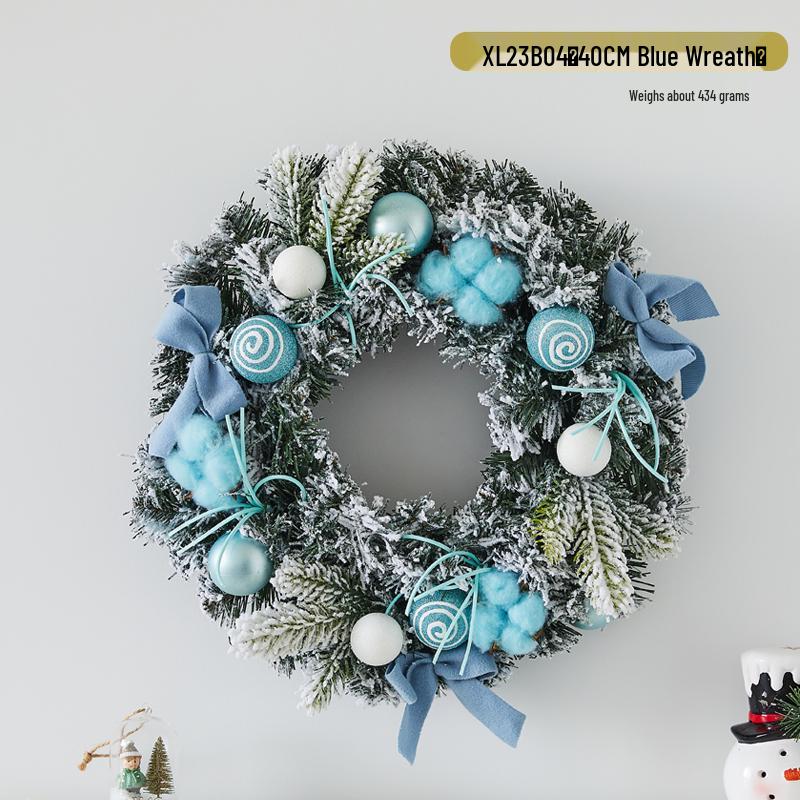 Creative Christmas Door & Window Wreath - Rattan Wall Hanging Ornament for Holiday Decor