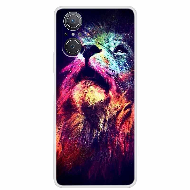 For Huawei nova 9 SE Case Nova9 Clear Soft TPU Silicone Cats Back Cover for Huawei Nova 9SE Case Nova9SE Funda Shockproof Coque