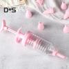 1 Set Pastry Nozzle Kit Food Grade Safe Pink DIY Baking Cake Decorating Syringe