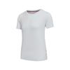 Knitted Round Neck Short Sleeve T-Shirt Women Tops SA1269ST55L-WT002