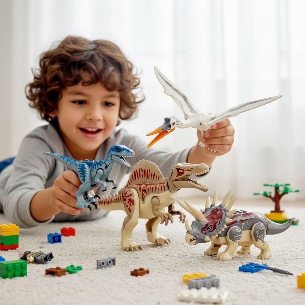 Assemble Model Jurassic Dinosaur Building Brick Carnotaurus Building Blocks Themed Gatherings