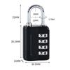 Zinc Alloy Dormitory Cabinet  Lock Padlock Backpack Zipper Lock New 4 Digit Password Lock  Home