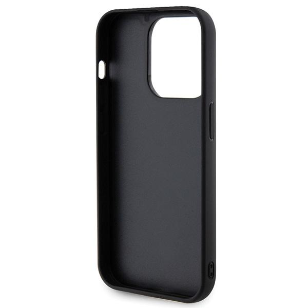 Guess Guhcp15Lpsqsqsk Iphone 15 Pro 6.1 Czarny/Black Hardcase Quilted Metal Logo