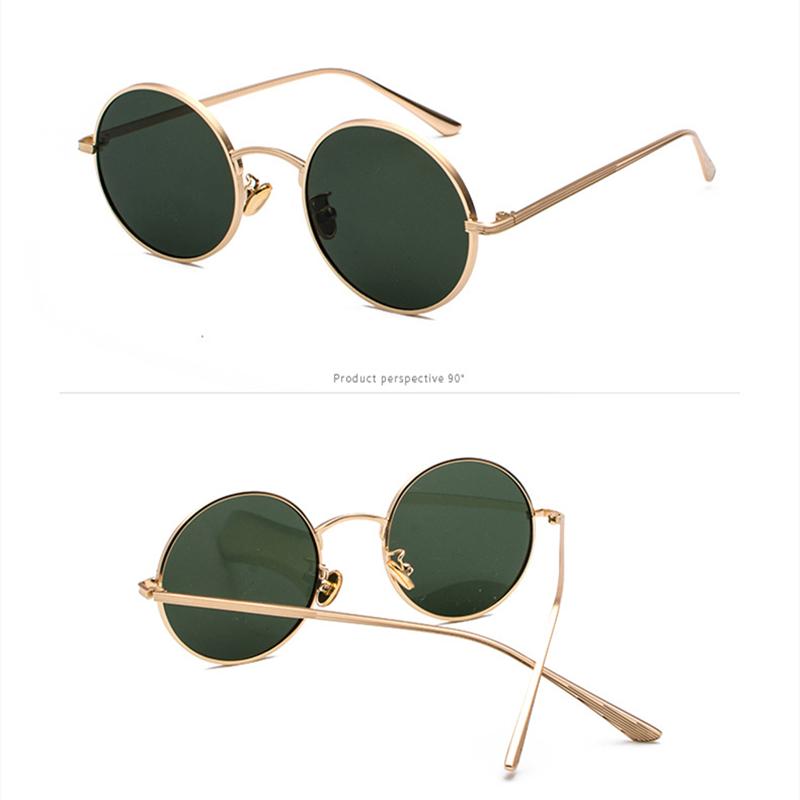 Sunglasses Personality Round Frame Men Punk Style Harajuku Style Metal Fashion Retro Women Korean