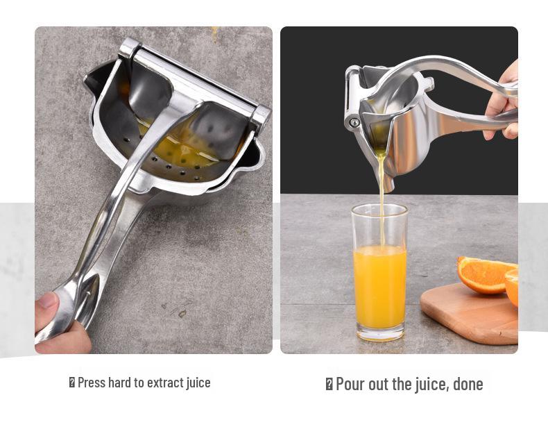 Stainless Steel Manual Orange and Lemon Squeezer with Sugar Cane Press