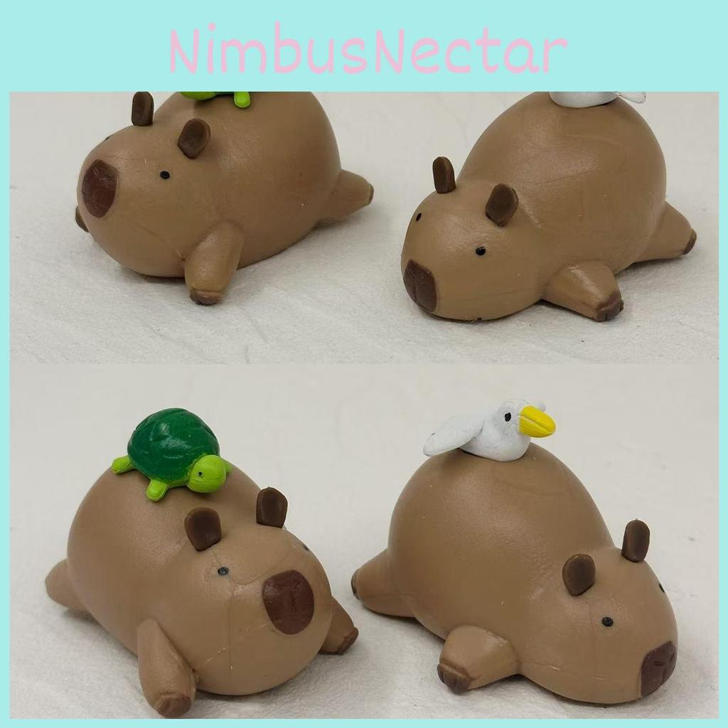 Action Capybara Figure Cartoon Model Toy Decoration Doll Children Ornament Gifts
