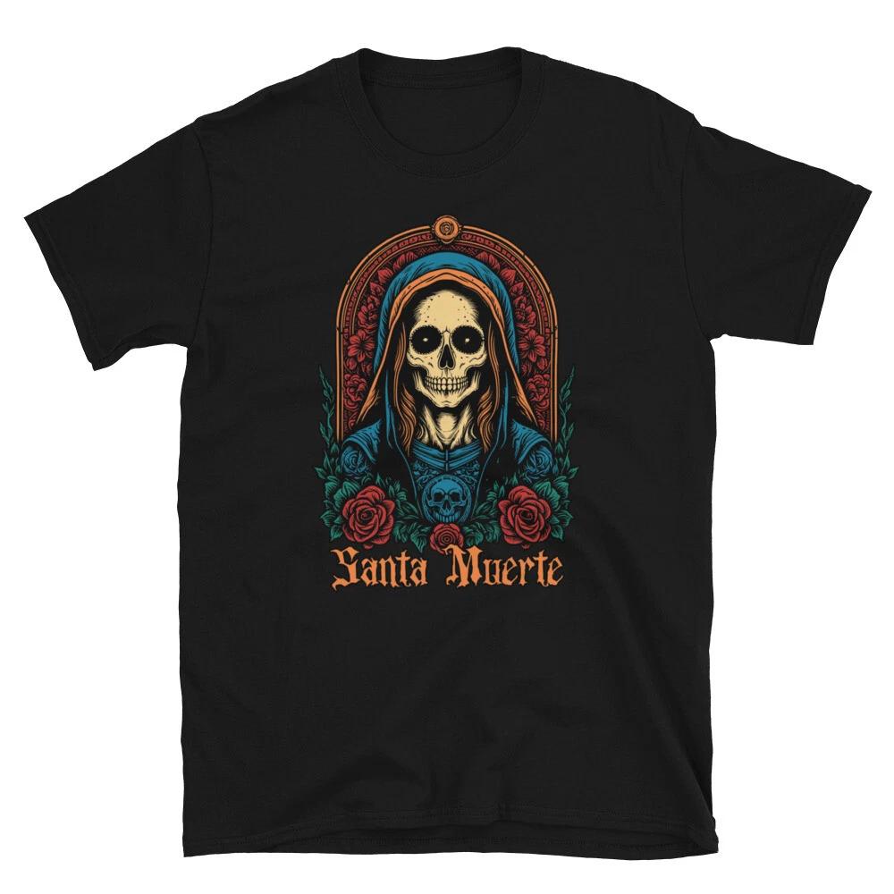 Santa MUERTE chola lowrider gangster gangsta Latina Short-Sleeve Unisex T shirt S