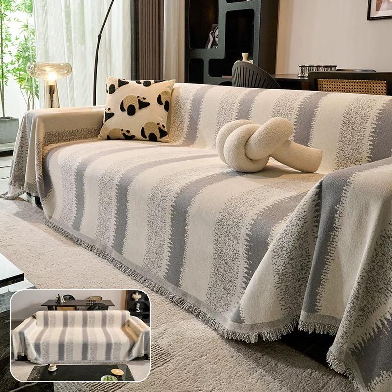 Chenille Sofa Towel Blanket Sofa Cover Universal Anti Cat Scratch Sofa Cover Living Room Bohemian Style 1/2/3/4 Seater