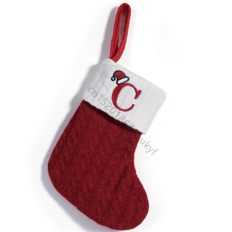 Christmas Letter Stocking Textile Decors For Fireplaces Door Display F1FB