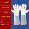 Cold Resistant Water Resistant Cowhide Gloves for CO2 Laboratory Liquid Nitrogen Gas Station Cold Storage and LNG Scenarios