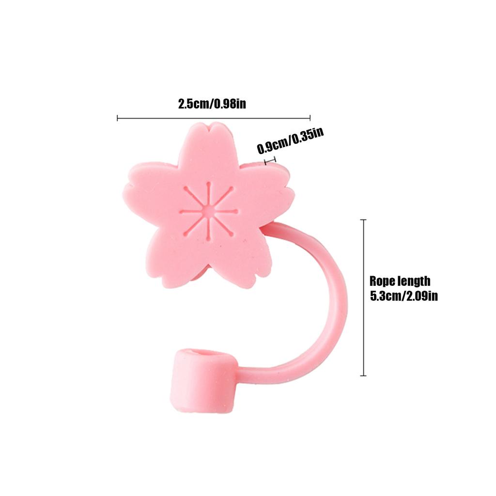 Cartoon Straw Dust Cap Universal Straw Dust Cap Silicone Straw Lids