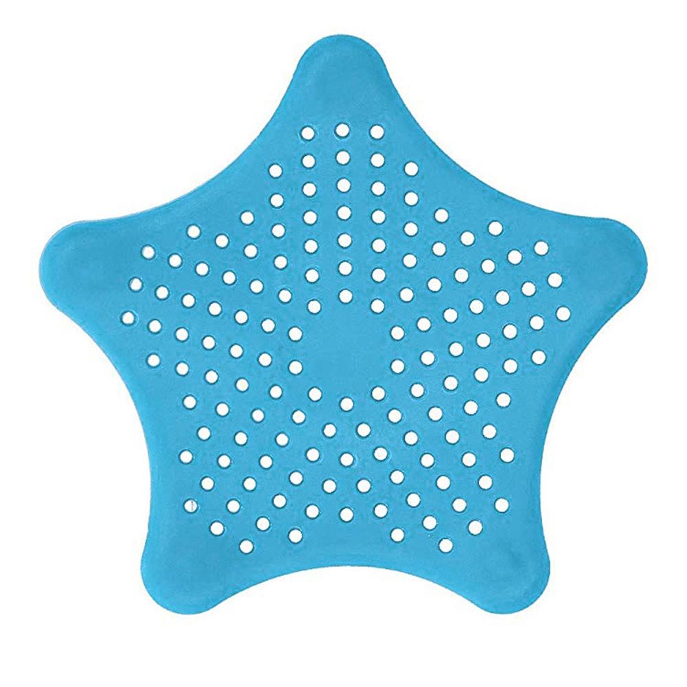 

ALL-FASHION-MALL П ятикутна зірка Кухня Душ Захист від засмічення Сток для підлоги Фільтр Раковина Сітчастий фільтр one size синій