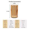 Wood Grain Hollow-Out Aroma Diffuser & Humidifier - Indoor Air Purifier