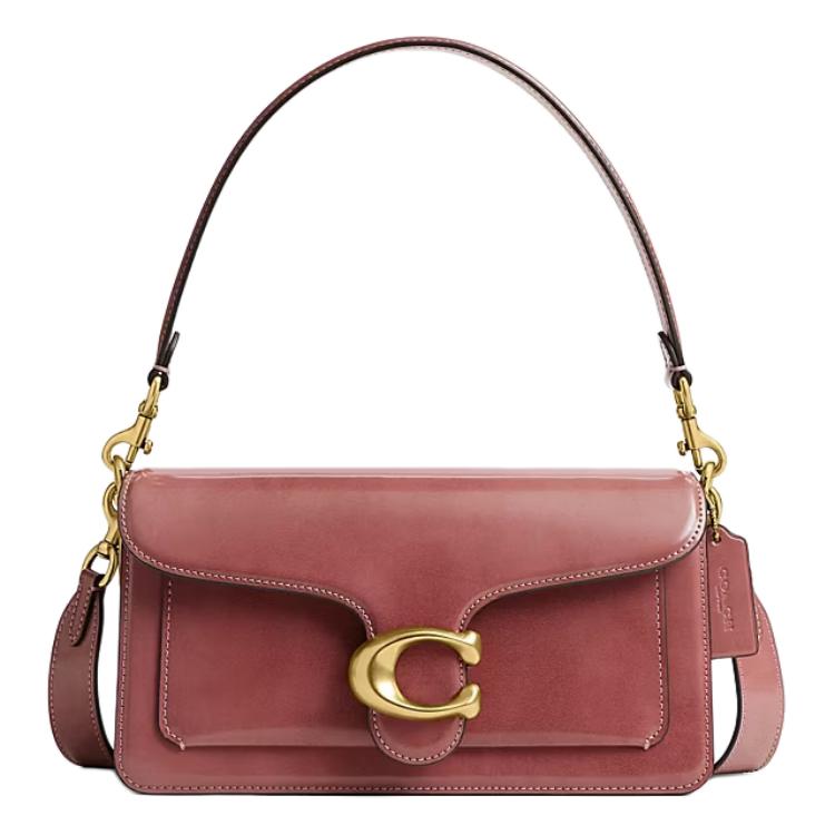 

Coach Tabby 26 Gold Metallic Leather Shoulder Tote Bag Medium Dry Rose Women Handbags CW631-B4PY Basic Set (Bag+Dust Bag)